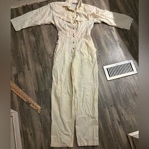 Vintage western 90s tan jumpsuit - woman’s size 11/12